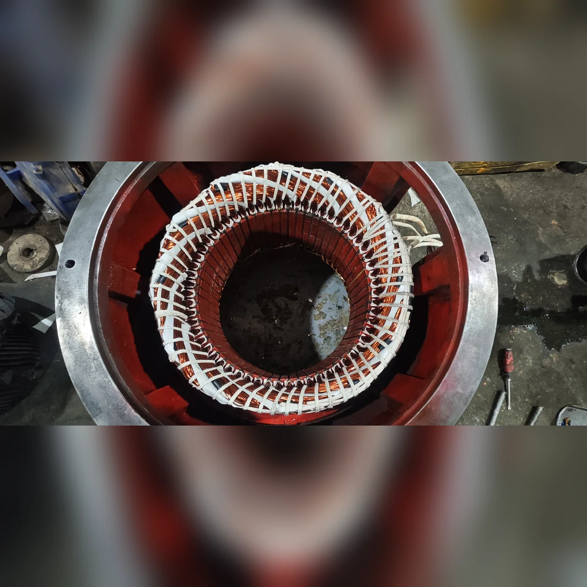 سیم پیچی و باز سازی الکتروموتور 100اسب ABB